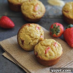 Golden Corn & Strawberry Muffins 2 Strawberry Corn Muffins