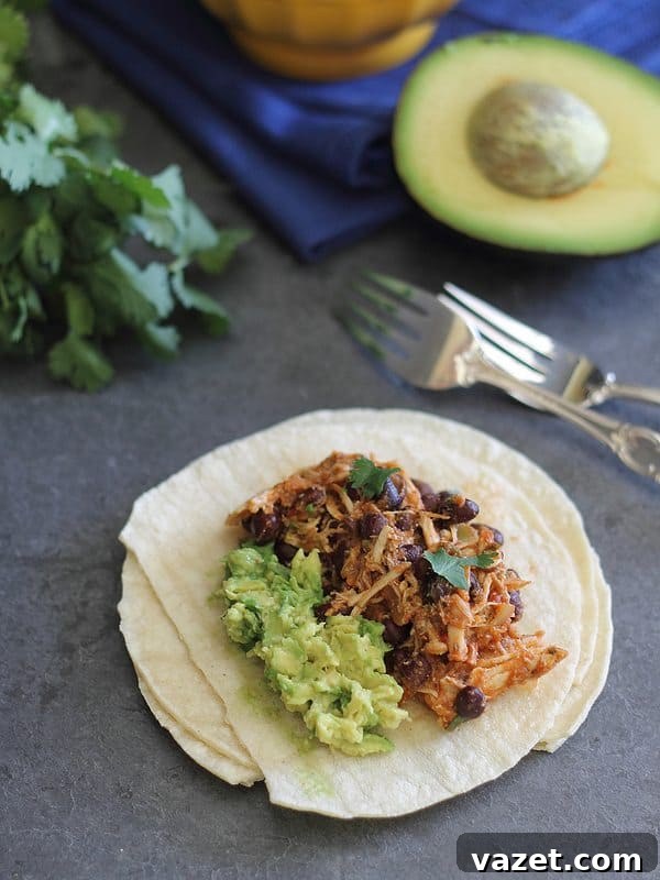 pulled chicken in the slow cooker