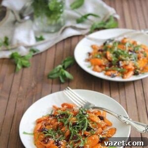 Coconut roasted carrot salad.