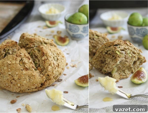 Hearty, chewy and full of flavor, this fig and orange oat bread is a delicious addition to your breakfast.