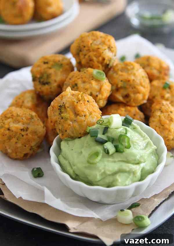 Close-up of golden brown Buffalo Chicken Bites, a fantastic party appetizer.