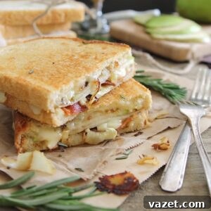 Pear Bacon and Brie Grilled Cheese