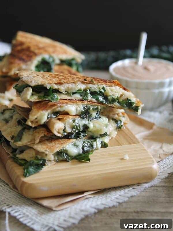 Here's the original and the single, original title: White Bean Kale Quesadillas with BBQ Cream Dip 2 Smashed White Bean and Kale Quesadillas