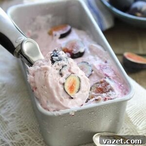 Goat cheese frozen yogurt with honey roasted figs