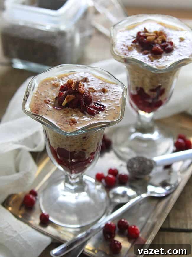 Spiced Pumpkin Chia Parfaits 2 Pumpkin pie chia pudding parfait